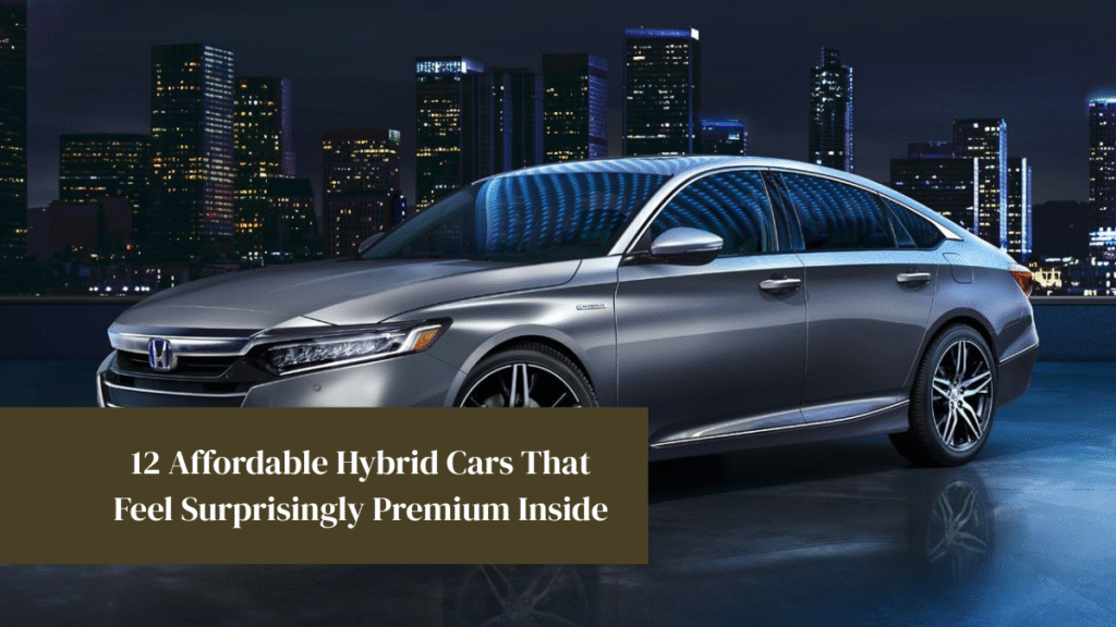12 Affordable Hybrid Cars That Feel Surprisingly Premium Inside